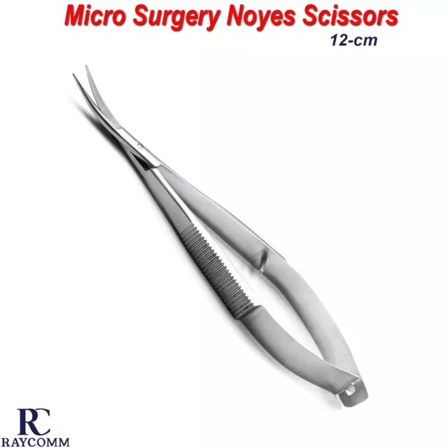 Medical Noyes Curved Micro Scissor Microsurgery Spring Scissors Dissection Tools