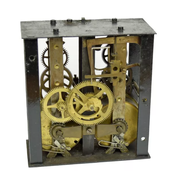 Altes großes Uhrwerk Ersatzteil f Wanduhr Uhrmacher clock movement