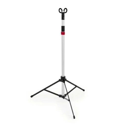 Pitch-It Aluminum Junior IV Stand Floor Stand IV Stand Floor Stand,2-Hook 3 LEG