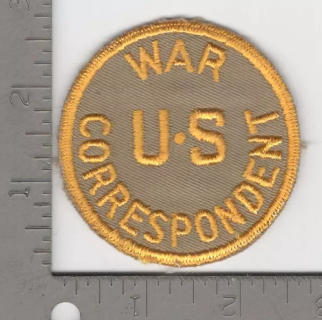 VHTF WW 2 US War Correspondent Patch Inv# N913