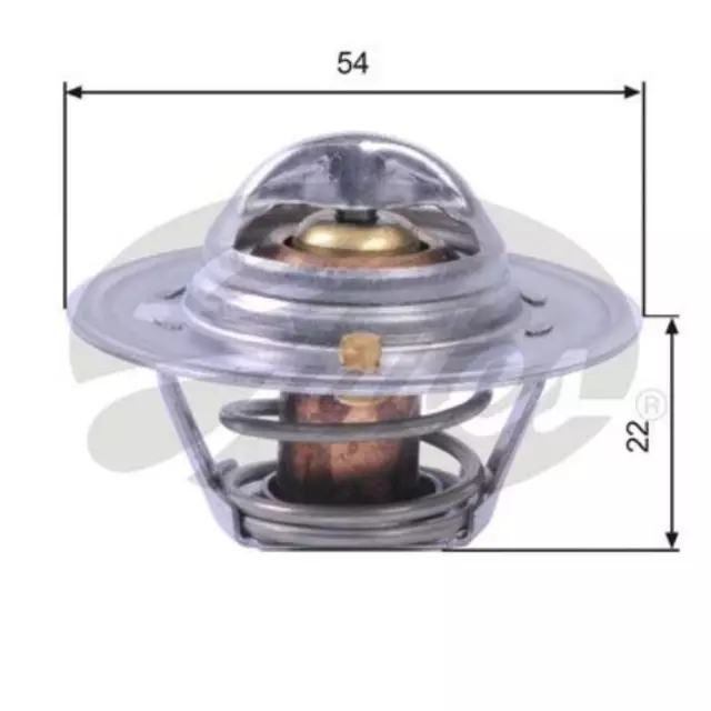 GATES Termostato Liquido Refrigerante 88°C per Opel Rekord B Caravan Ford