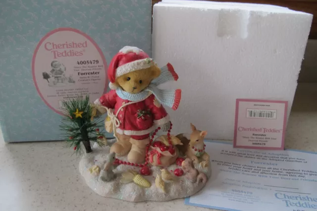 2006 Cherished Teddies Santa Series Forrester Enesco Share The Season 4005479