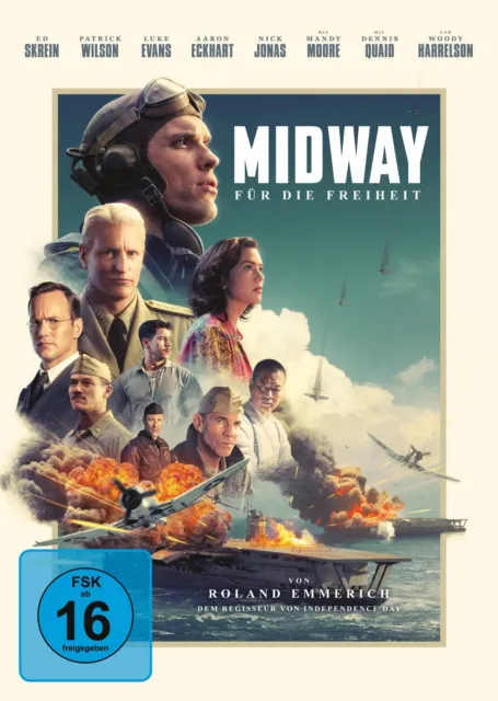 Midway - Für die Freiheit (DVD) Luke Evans Patrick Wilson Woody Harrelson