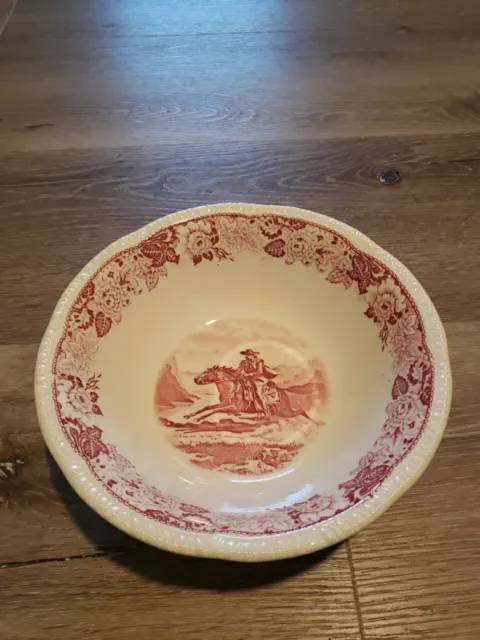 Homer Laughlin Historical America 8" Round Vegetable Bowl-The Pony Express