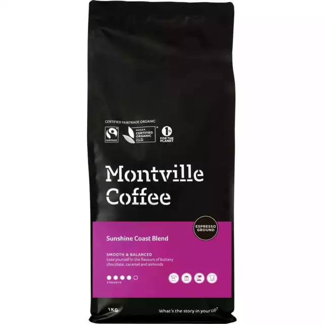 Montville Coffee Organic Coffee - Sunshine Coast Blend (Espresso) 1kg