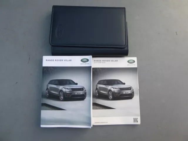 Range Rover Velar 2017-2022 L560 Handbook Owners Manual Navi Wallet Print 2018