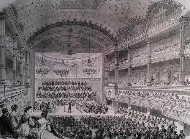 out-of-text engraving - year 1882 Paris Conservatoire de Musique
