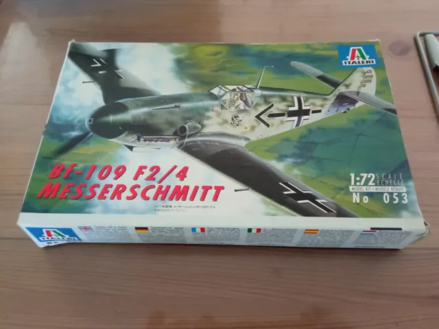 Bf-109 F2/4 MESSERSCHMITT - Maquette ITALERI 1/72 - COMPLET
