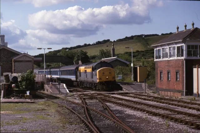 2 Original Railway 35Mm Colour Slides 37191 At Maiden Newton 5-8-93