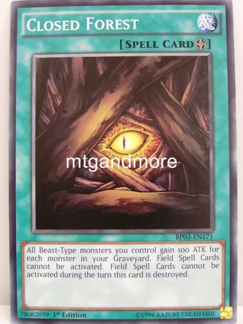 Yu-Gi-Oh - 1x Closed Forest - BP03 - Monster League