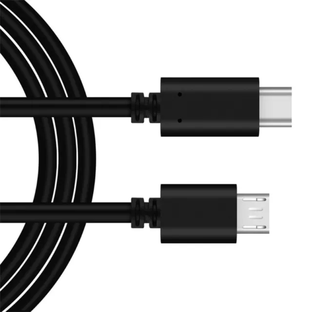 Durable TypeC to Micro-USB Charging Cable Aluminum Housing Data Cord