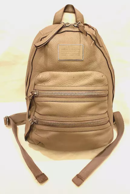 Marc by Marc Jacobs Backpack Taupe/Beige Leather