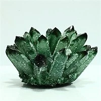 New Find Green Phantom Quartz Crystal Cluster Mineral Specimen Healing