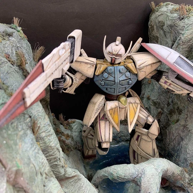 Gundam diorama "Turn A Gundam wild vegetation"