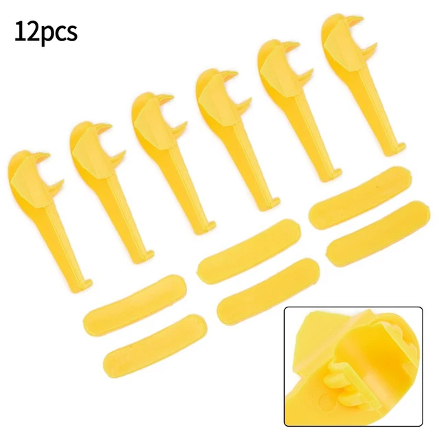 6 Protecteurs Jante Changement Pneu - Têtes Démontage Plastique Jaune - Anti-Rayures Pour Machines Démonte-Pneus