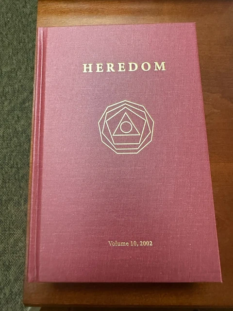 Heredom Scottish Rite Research Society Volume 10 Freemasonry Masonic NEW 2002