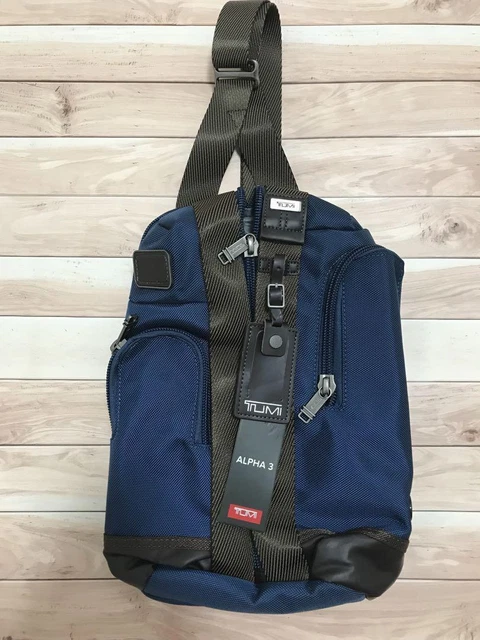Outlet Deal! Tumi Alpha Bravo Body Bag Navy No.65