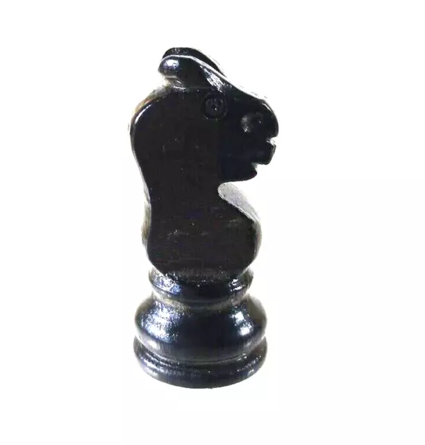 Regence Regency Single Black Knight Chess Piece Turned Wood 47.6mm