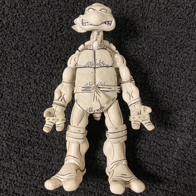 NECA Teenage Mutant Ninja Turtles Michelangelo Figure Black & White 2008 TMNT