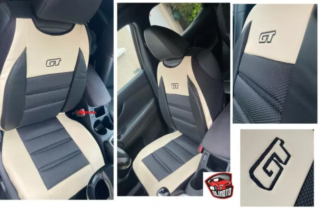 ALFOMBRA DE ASIENTO DELANTERO CUERO Y TELA ECOLÓGICA se adapta a FIAT ALBEA, LINEA, BRAVO, BRAVA