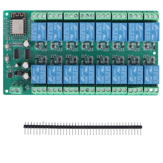 ESP8266 WIFI 16 Channel Relay Module ESP 12F Development Board Power, 16 Z7J8