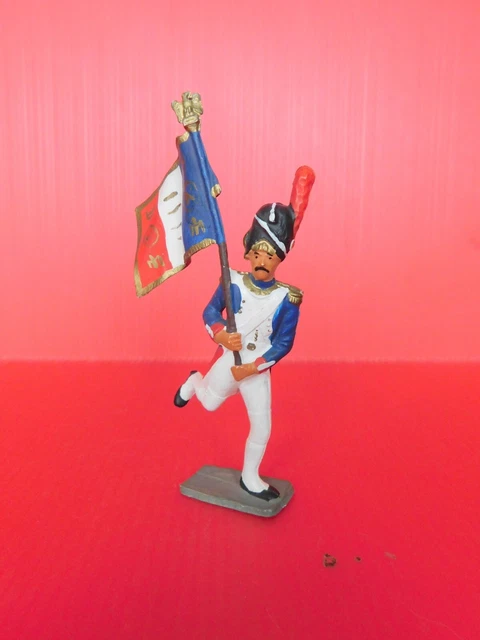 Figurine Soldat Grenadier 1er Empire - Échelle 1:32 (60mm), Plomb Peint, Collection Hachette