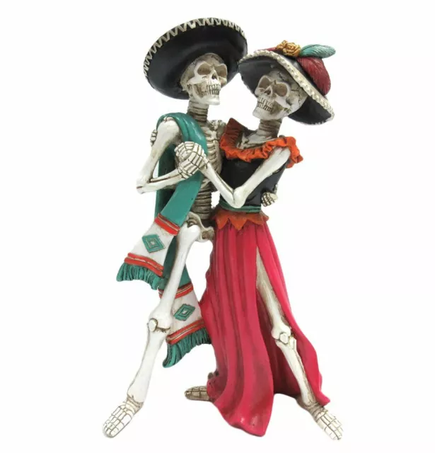 Ebros Day of the Dead Celebration Skeleton Couple Dancing Figurine 12 inch 3