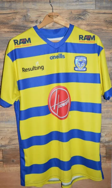 Warrington Wolves Rugby League Team O'neills Shirt Jersey Size Xxl 2Xl