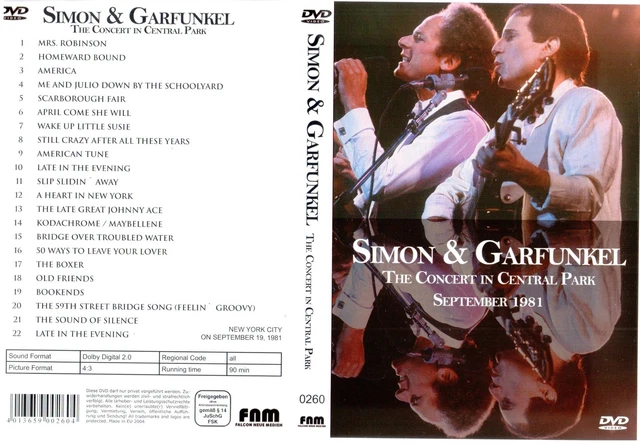 DVD Simon & Garfunkel - The concert in Central Park 1981 | Musique | Lemaus