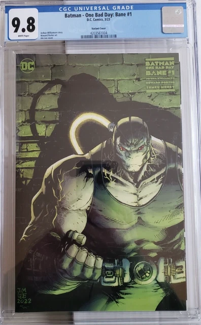 Batman Bane One Bad Day #1 Key Issue Jim Lee Variant Cover CGC Graded 9.8
