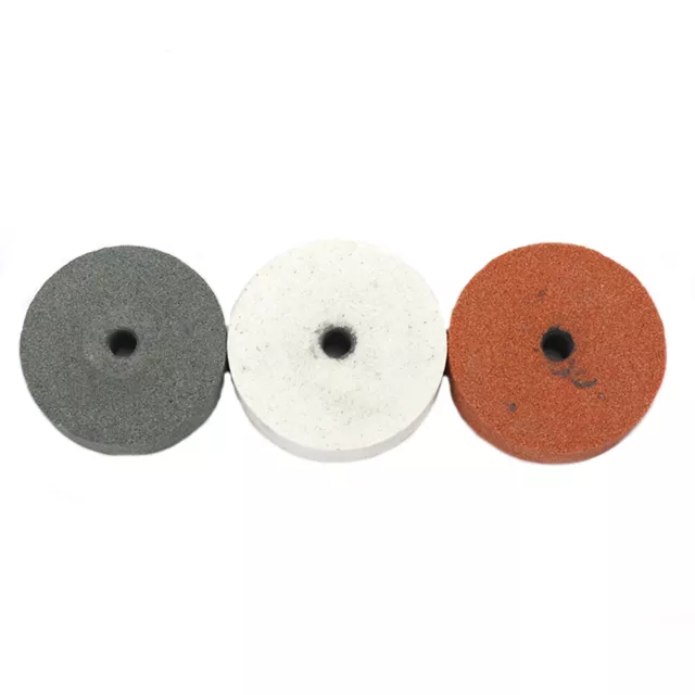 3" Grinding Stone Polishing Wheel 10mm Bore Set For Bench Grinder Metal Working