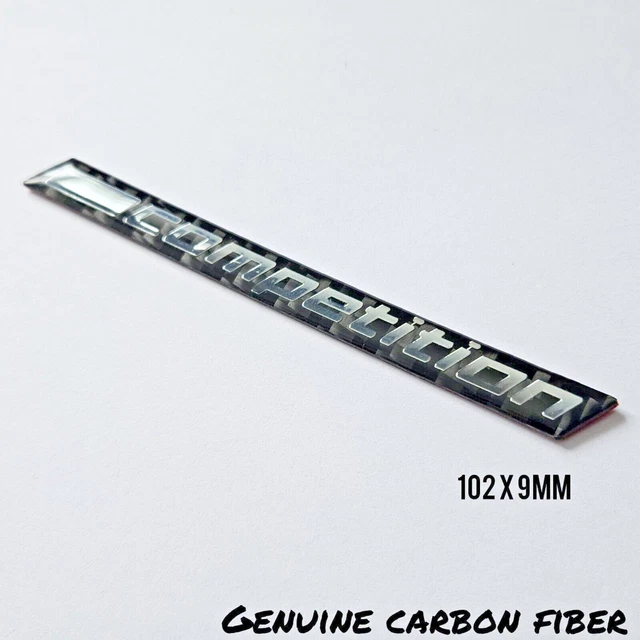 BADGE DA COMPETIZIONE 102 mm FIBRA DI CARBONIO COPERCHIO BAGAGLIAIO POSTERIORE PER BMW M1 M2 M3 M4 M5