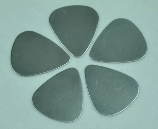 Lots of 48pcs Thin 0.3mm Stainless Steel Rock Guitar Picks Plectrum New