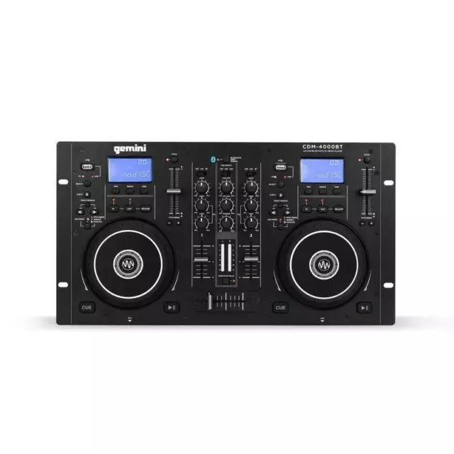 Gemini CDM-4000BT Dual CD Player DJ Bluetooth USB