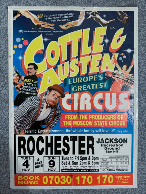 Cottle and Austen Circus poster 2003 - Rochester