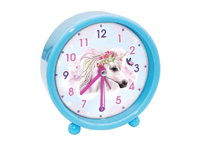 Réveil pour Enfants Licorne Bleu Clair BB Klostermann 54046 Quartz
