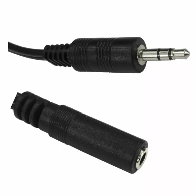 5M - 3.5mm Stereo Headphone Jack AUX EXTENSION Cable Audio Lead M to F 5 Metres
