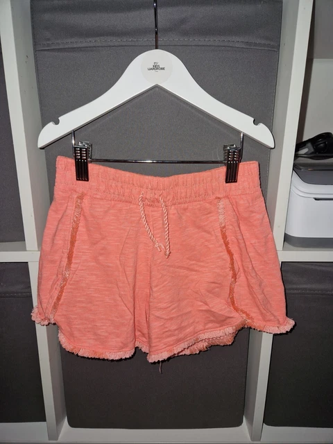 Pantaloncini rosa con frange per ragazze River Island età 9-10 anni