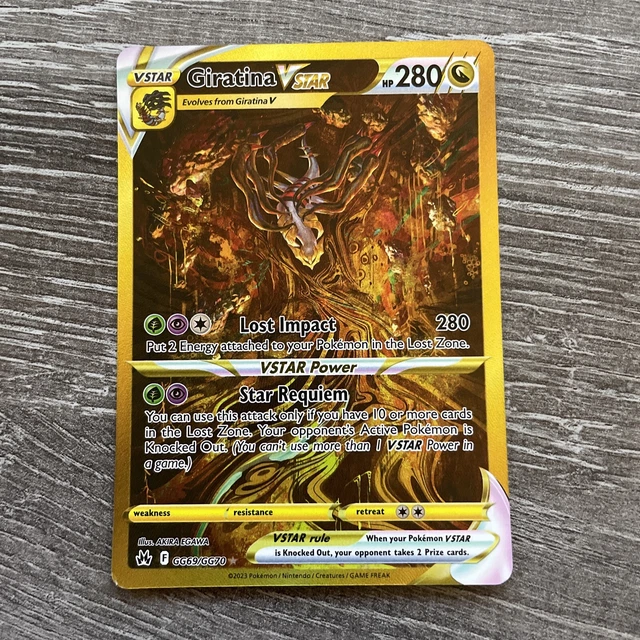 POK MON TCG GIRATINA VSTAR Crown Zenith Galarian Gallery GG69 GG70 