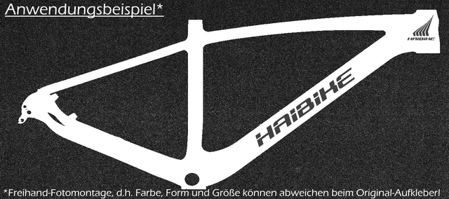 Haibike Sticker Neongrün | Aufklebersatz Set Fahrrad EBike BMX