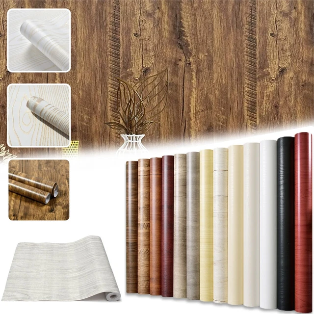 Self-Adhesive Oak Wood Effect Vinyl Wrap – 10m Roll For Cupboards, Worktops, Furniture