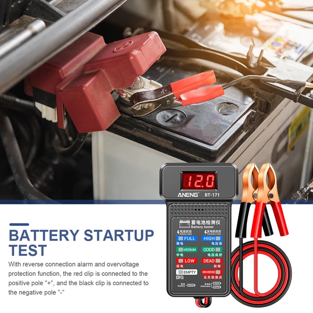 Tester Relè Auto 12/24 V | Diagnostica Elettronica Per Batteria E Relè | Led Verde/Rosso | Portatile Con Clip | Per Meccanici E Appassionati