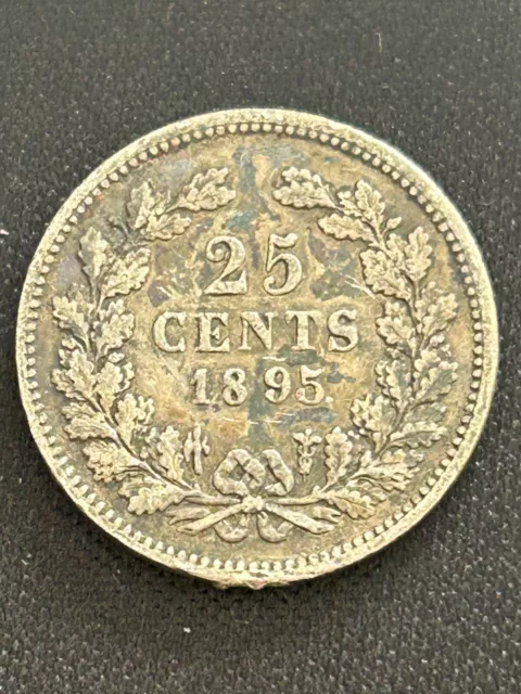 1895 25 Cents Netherlands silver lot 24