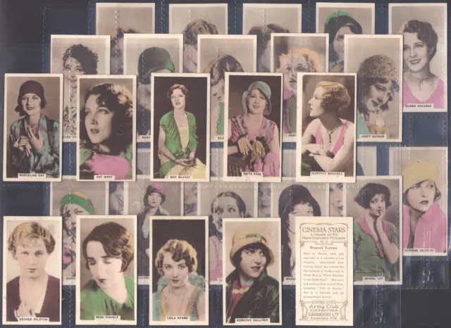 Cavanders-Full Set- Cinema Stars 1934 (30 Cards) Excellent+++