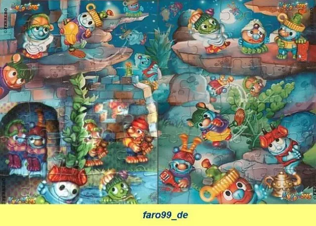 Ü EI Super-Puzzle Kukomons 2000 plus 4 BPZ Zustand ungeklebt