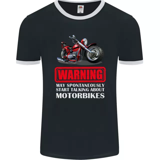 Maggio Start Talking About Motociclette Divertente Uomo Ringer Fotl