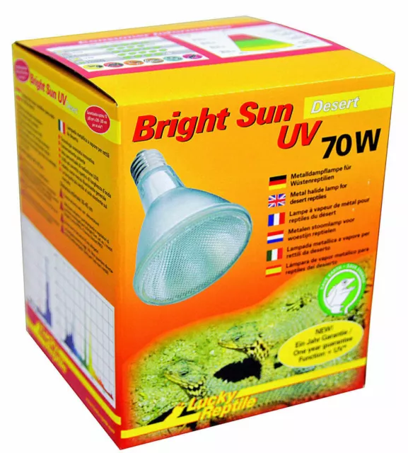 Lucky Reptile Bright Sun Desert UV 70 Watt / UVA UVB Strahler / UV Lampe