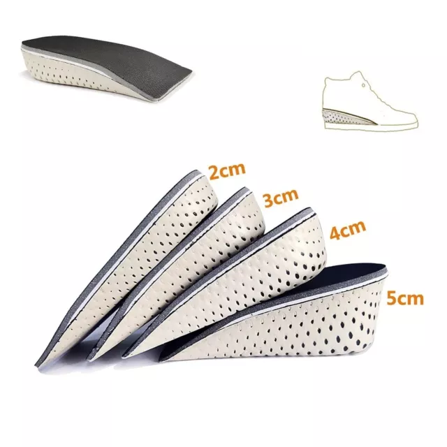 Height Increase Insoles Men Women Invisible Heel Lift Taller Shoe Inserts 2 Pads 2