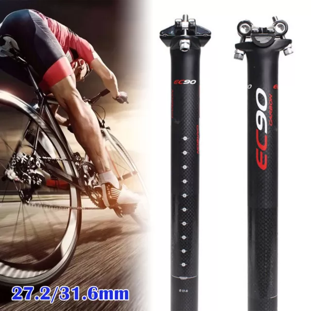 27.2/31.6mm Carbon fiber Seatpost Ultralight MTB Road Bike Seat post Replacement