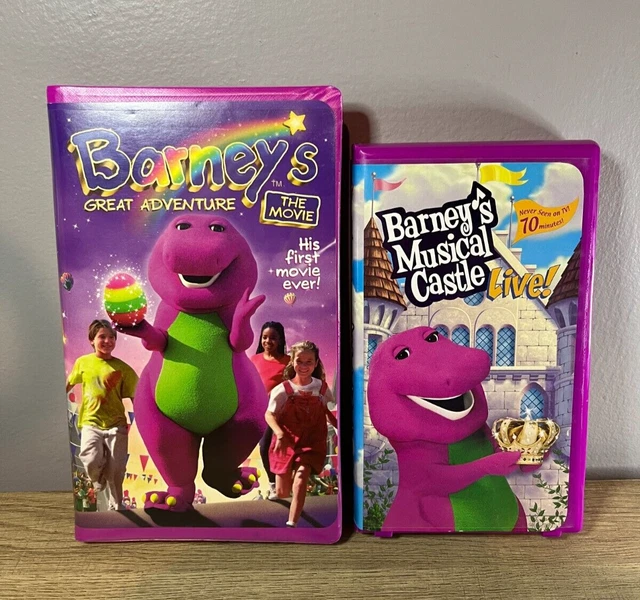 BARNEY VHS LOT of 6 - Great Adventure - Musical Castle - Waiting for